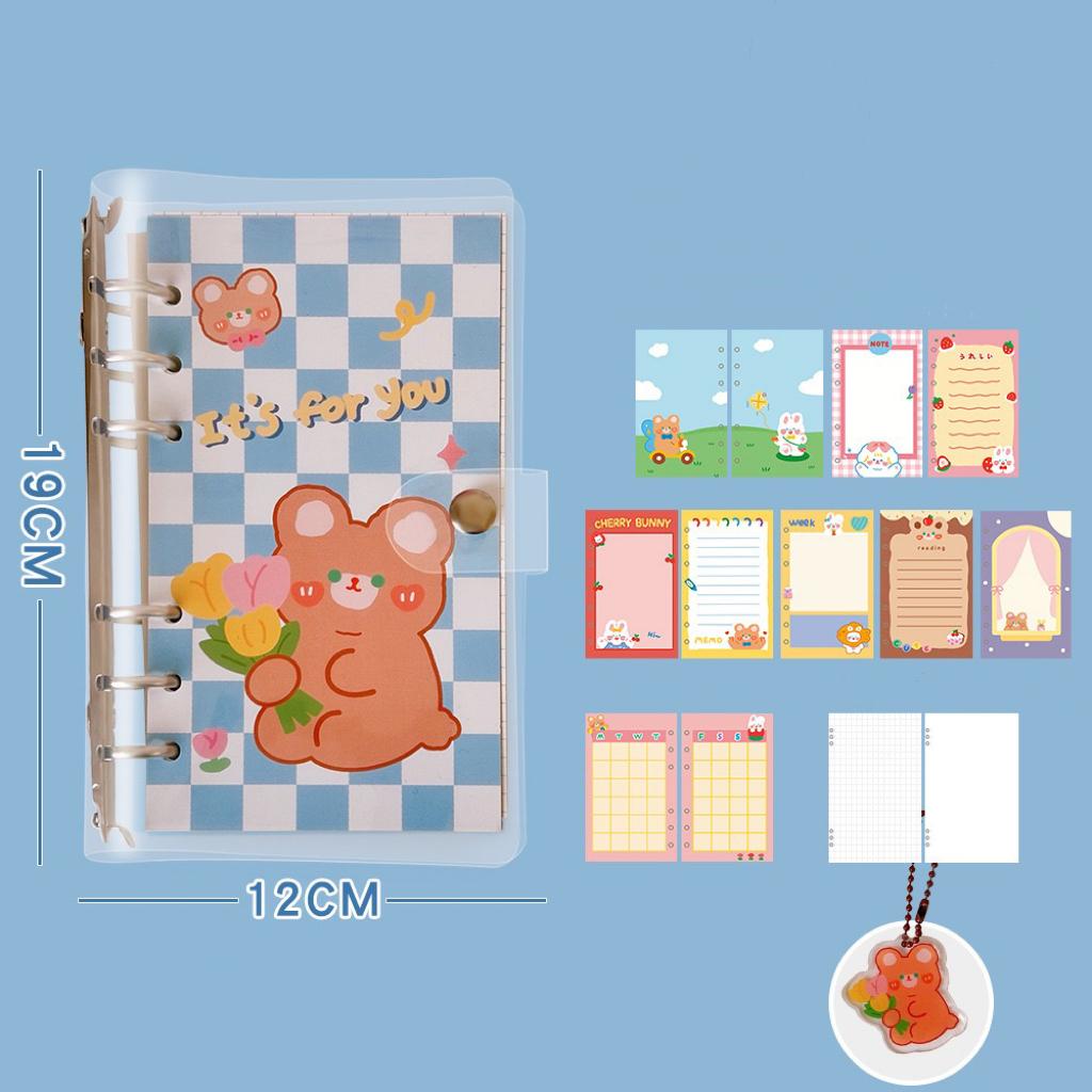 blue-bear-pattern-loose-leaf-notebook